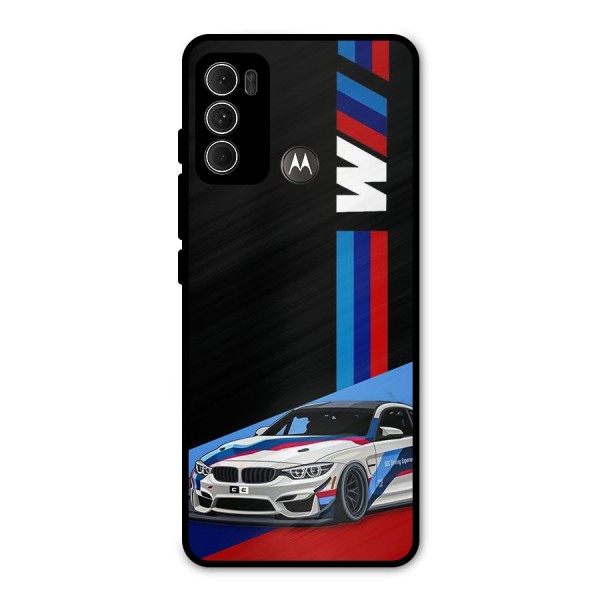 Supercar Stance Metal Back Case for Moto G60