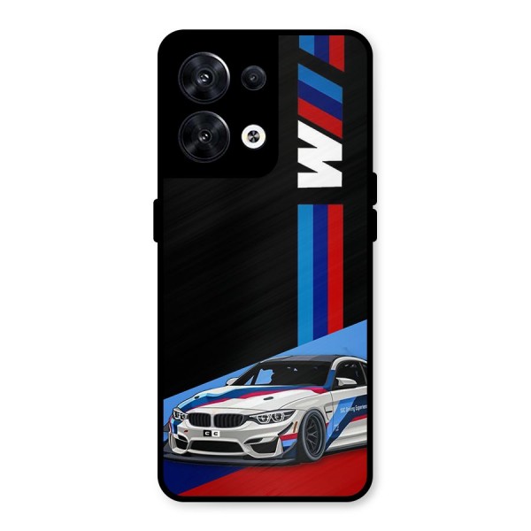 Supercar Stance Metal Back Case for Oppo Reno8 5G