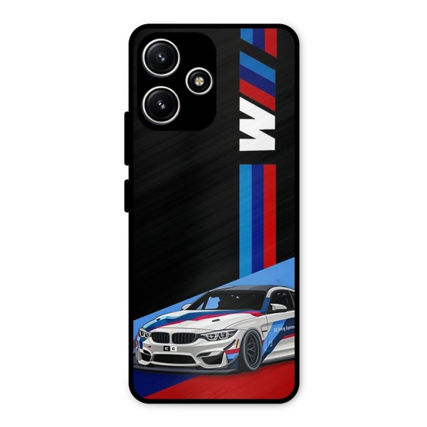 Supercar Stance Metal Back Case for Redmi 12 5G