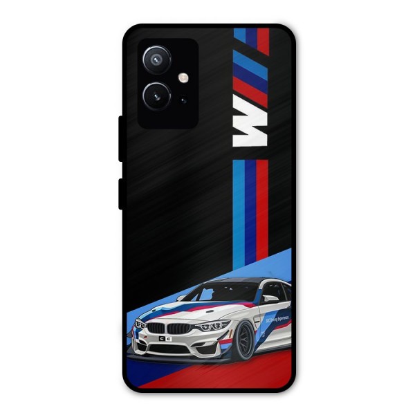 Supercar Stance Metal Back Case for Vivo T1 5G