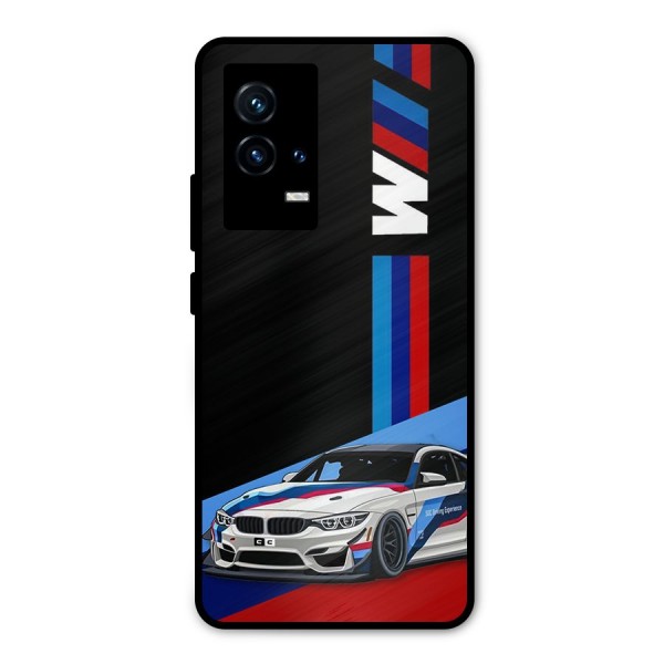 Supercar Stance Metal Back Case for iQOO 9 5G