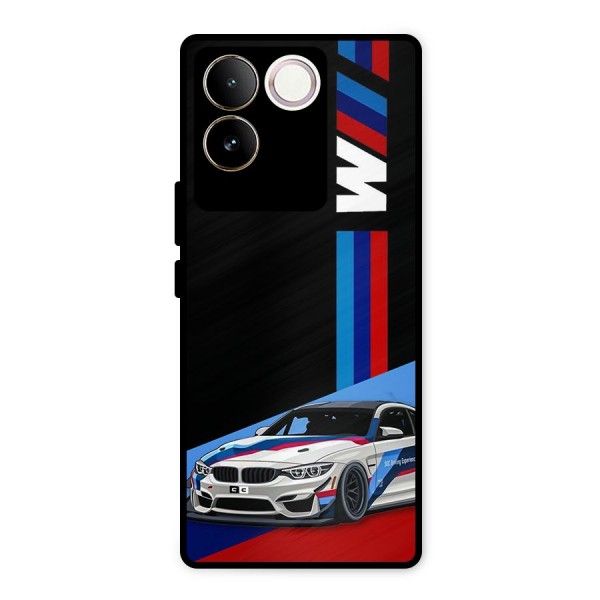 Supercar Stance Metal Back Case for iQOO Z7 Pro