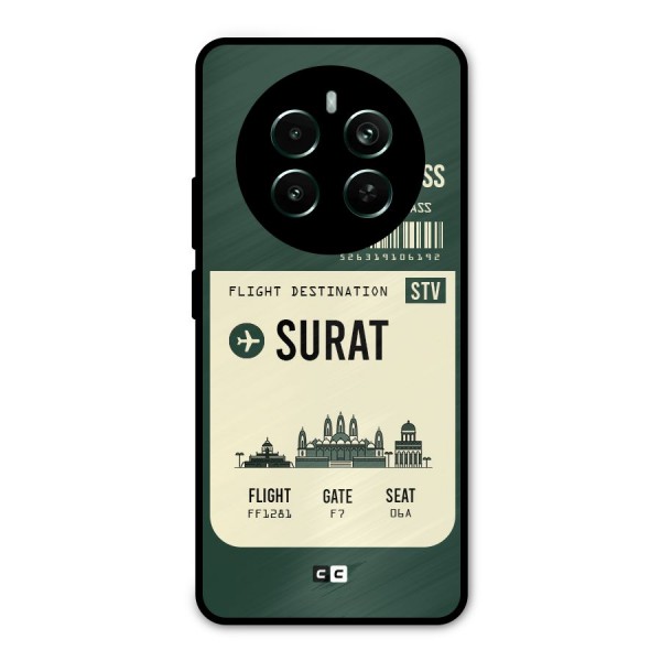 Surat Boarding Pass Metal Back Case for Realme Narzo 70 Pro