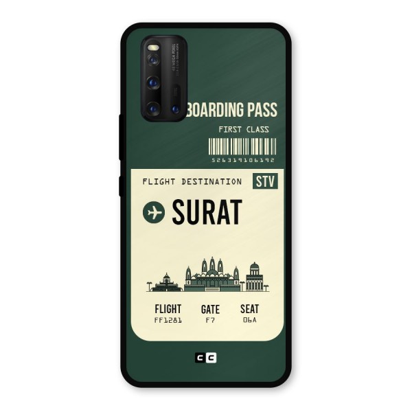 Surat Boarding Pass Metal Back Case for iQOO 3