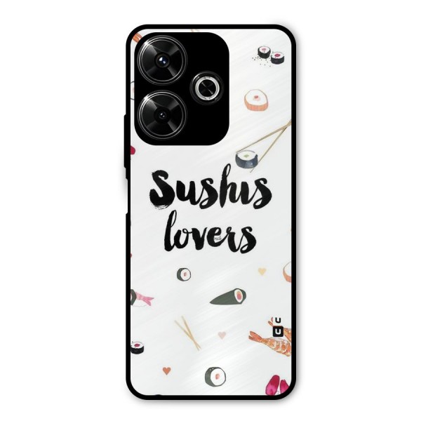 Sushi Lovers Metal Back Case for Poco M6 Plus