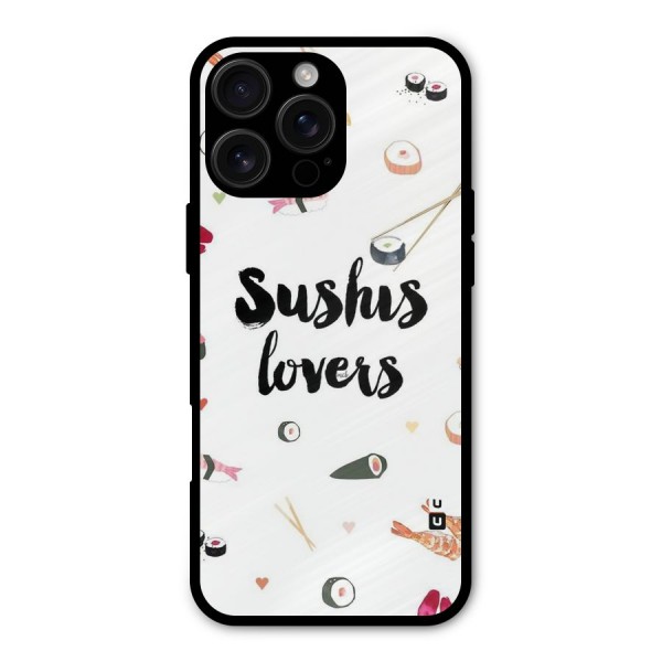 Sushi Lovers Metal Back Case for iPhone 16 Pro Max