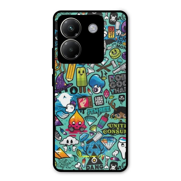 Sweet Candies Metal Back Case for Poco M7 Pro 5G