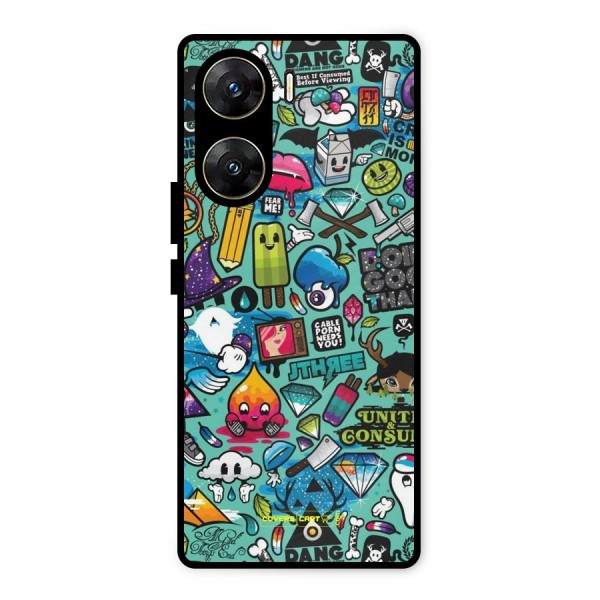 Sweet Candies Metal Back Case for Vivo V29e