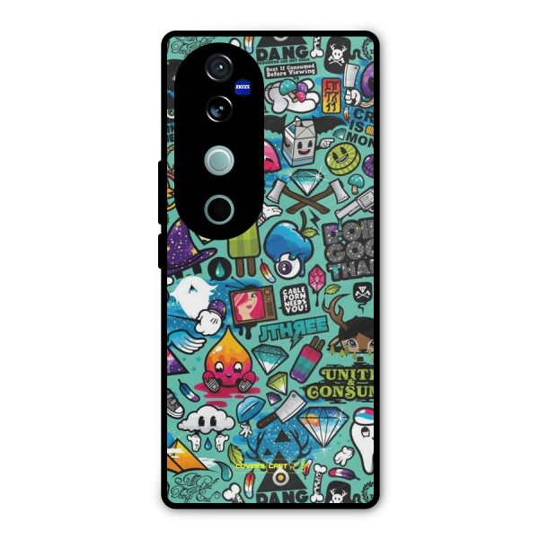 Sweet Candies Metal Back Case for Vivo V40 Pro