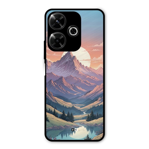 Sweet Evening Metal Back Case for Poco M6 Plus