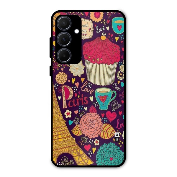 Sweet Love Metal Back Case for Galaxy A35