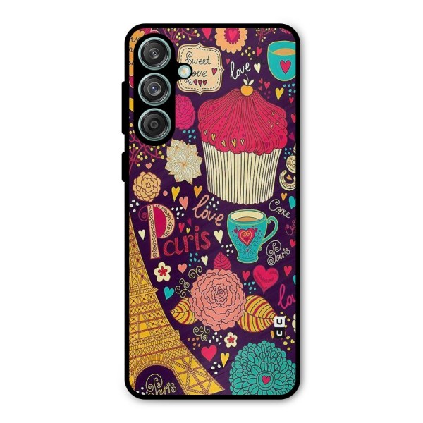 Sweet Love Metal Back Case for Galaxy M55 5G