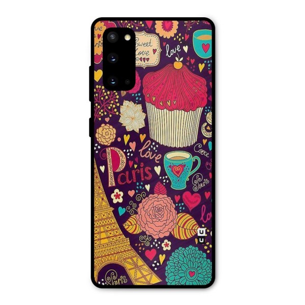 Sweet Love Metal Back Case for Galaxy S20