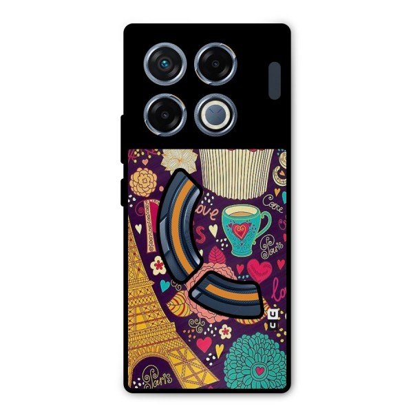 Sweet Love Metal Back Case for Infinix GT 20 Pro