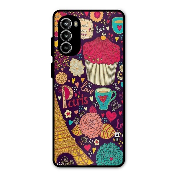 Sweet Love Metal Back Case for Moto G52