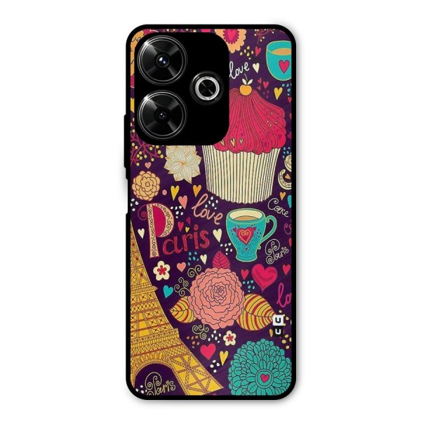 Sweet Love Metal Back Case for Poco M6 Plus