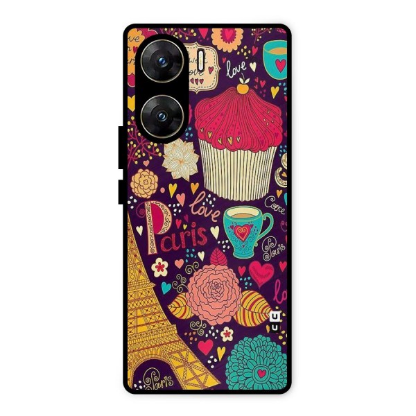 Sweet Love Metal Back Case for Vivo V29e
