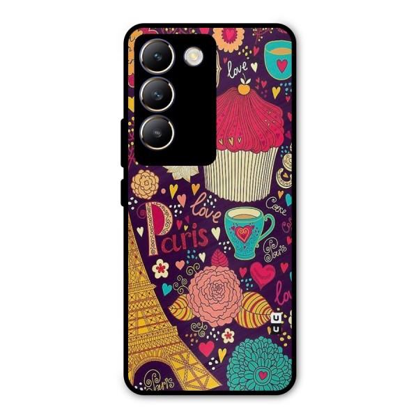 Sweet Love Metal Back Case for Vivo Y200e