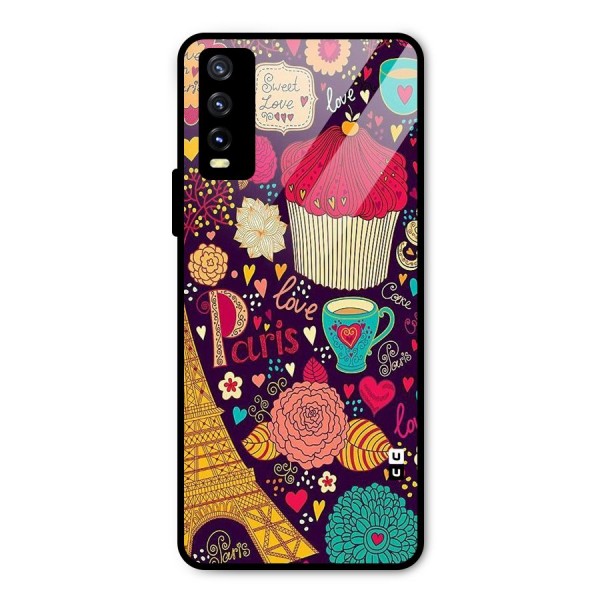 Sweet Love Metal Back Case for Vivo Y20i