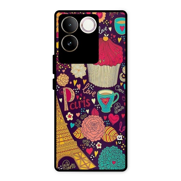 Sweet Love Metal Back Case for iQOO Z7 Pro
