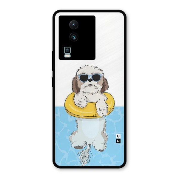 Swimming Doggo Metal Back Case for iQOO Neo 7 Pro
