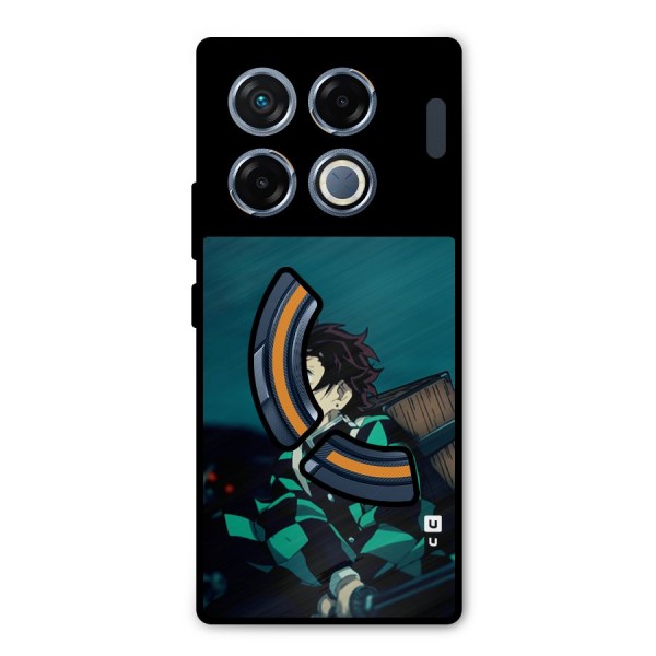 Tanjiro demon slayer Metal Back Case for Infinix GT 20 Pro