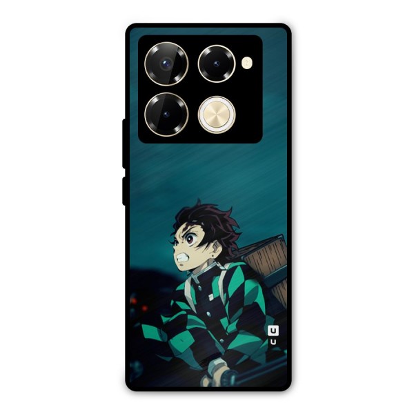 Tanjiro demon slayer Metal Back Case for Infinix Note 40 Pro Plus