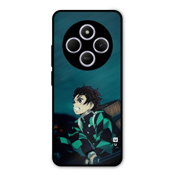 Tanjiro demon slayer Metal Back Case for Poco C75 5G