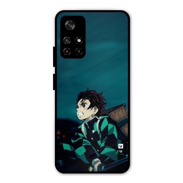 Tanjiro demon slayer Metal Back Case for Poco M4 Pro 5G