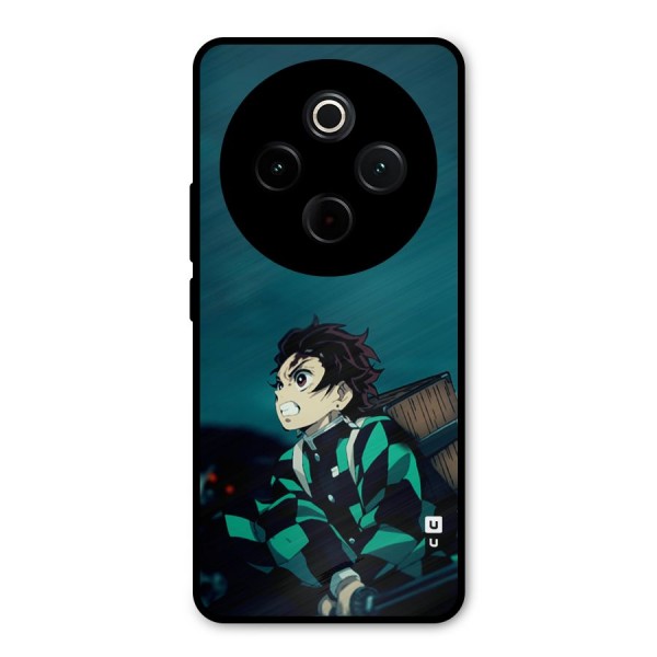 Tanjiro demon slayer Metal Back Case for Vivo T4