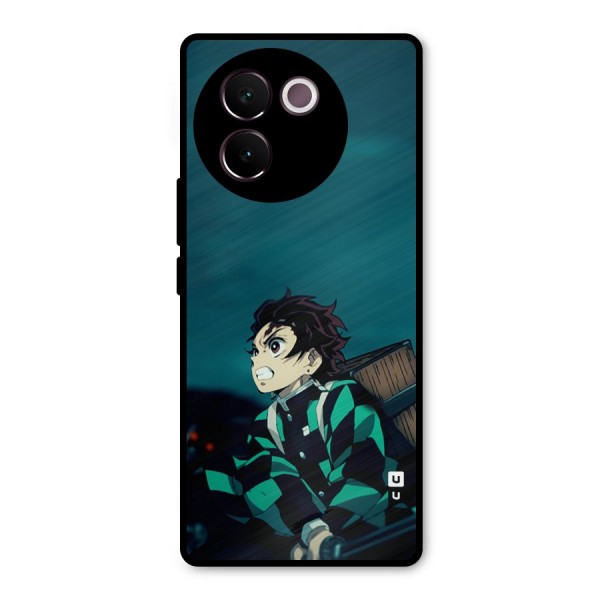 Tanjiro demon slayer Metal Back Case for Vivo V30e