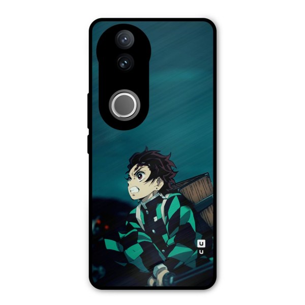 Tanjiro demon slayer Metal Back Case for Vivo V50e