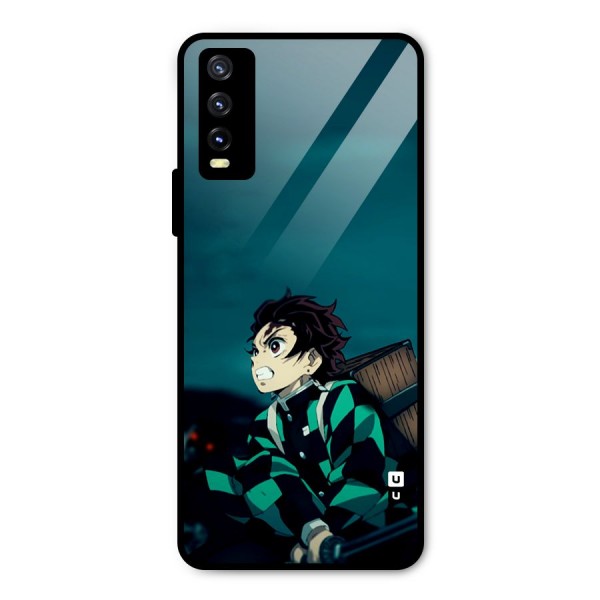 Tanjiro demon slayer Metal Back Case for Vivo Y20i