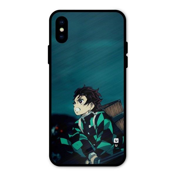 Tanjiro demon slayer Metal Back Case for iPhone X