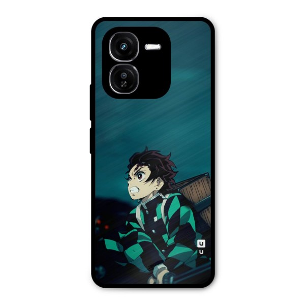 Tanjiro demon slayer Metal Back Case for iQOO Z9x