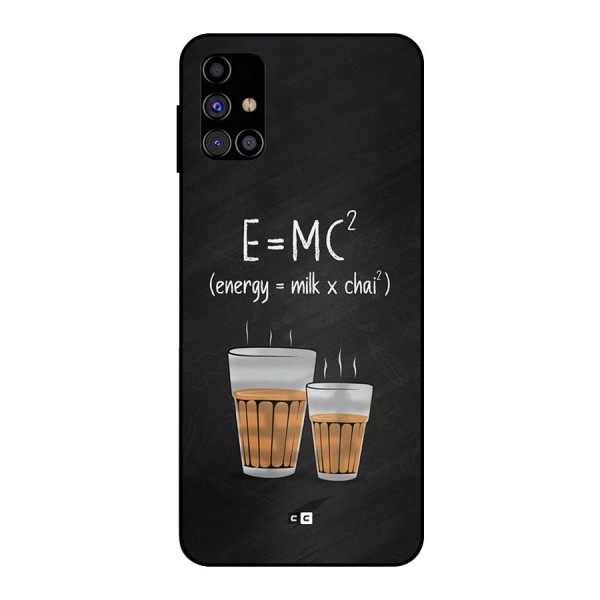 Tea Formula Metal Back Case for Galaxy M31s