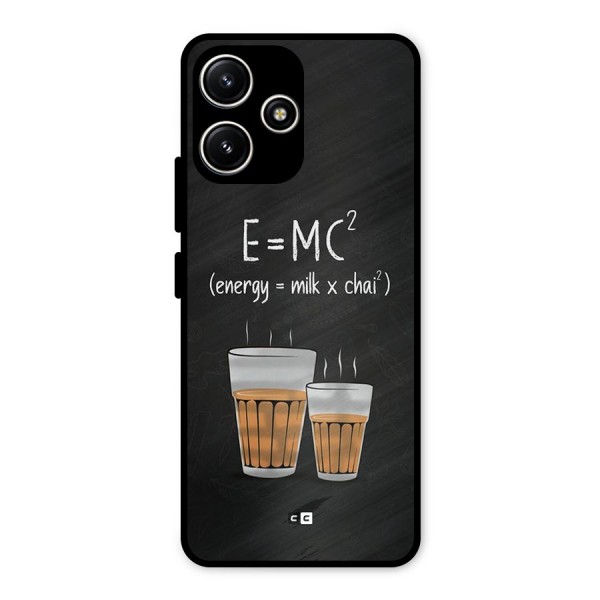 Tea Formula Metal Back Case for Poco M6 Pro