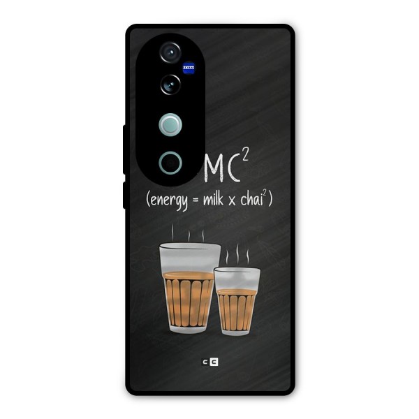 Tea Formula Metal Back Case for Vivo V40 Pro