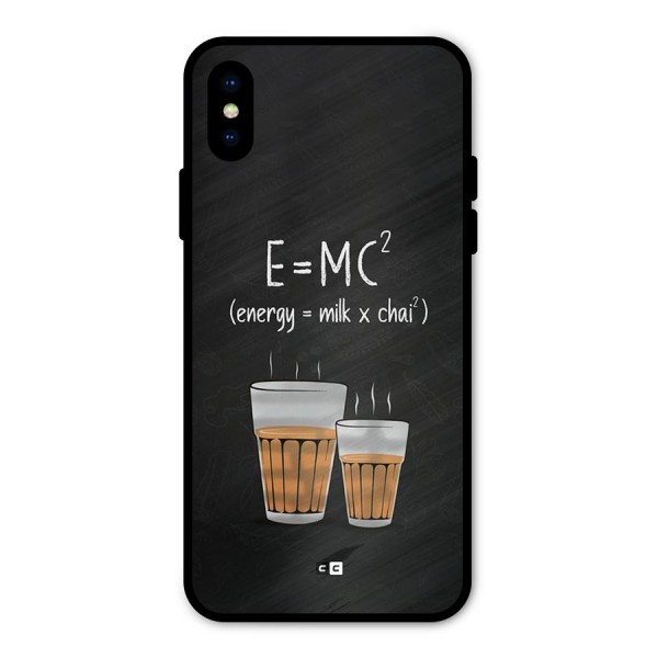 Tea Formula Metal Back Case for iPhone X