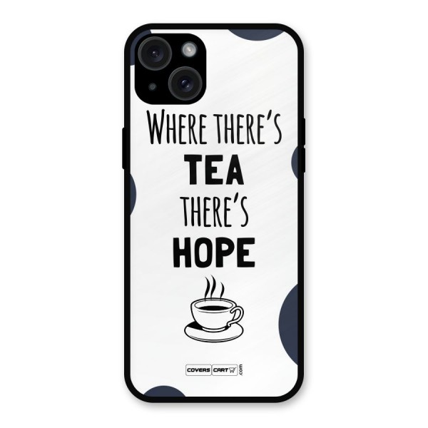 Tea Hope Metal Back Case for iPhone 15 Plus