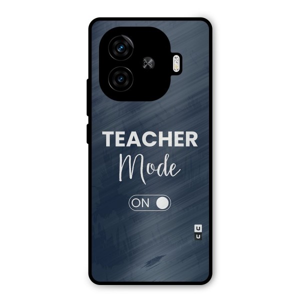 Teacher Mode On Metal Back Case for iQOO Z9 Turbo