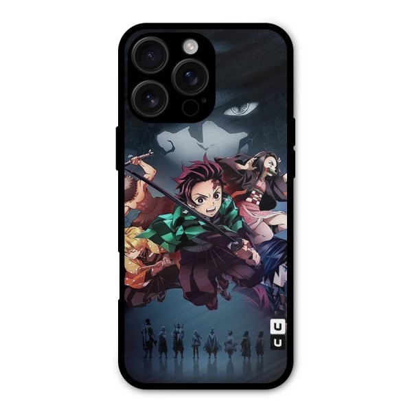 Team Demon Slayer Metal Back Case for iPhone 16 Pro Max