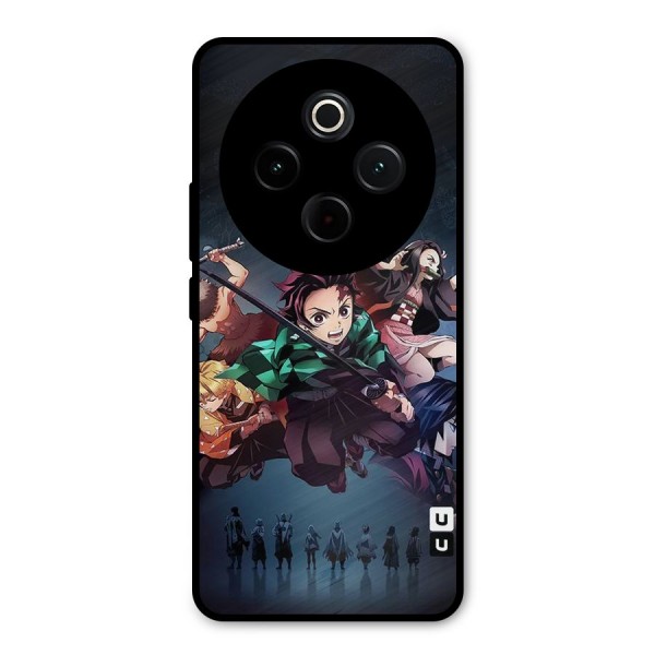 Team Demon Slayer Metal Back Case for iQOO Z10