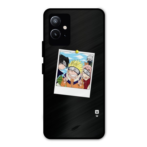 Team Kakashi Cute Metal Back Case for Vivo T1 5G