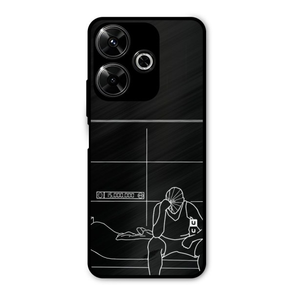 Teen Merits Metal Back Case for Poco M6 Plus