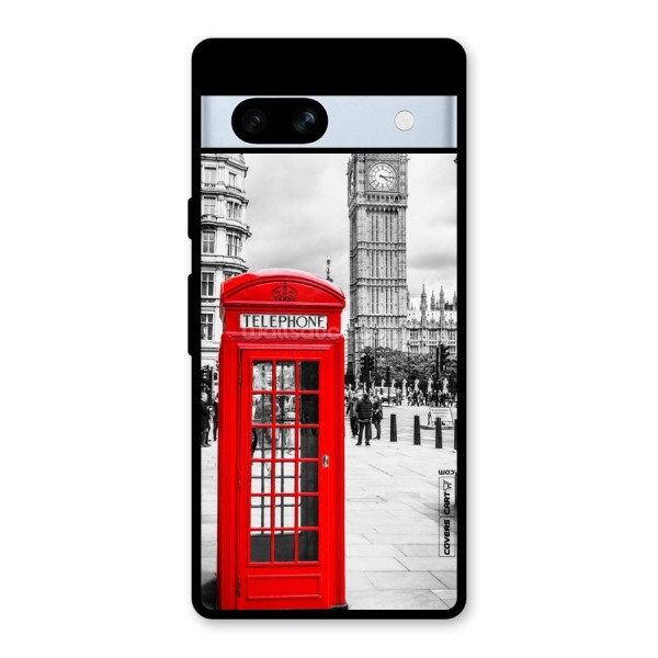 Telephone Booth Glass Back Case for Google Pixel 7a