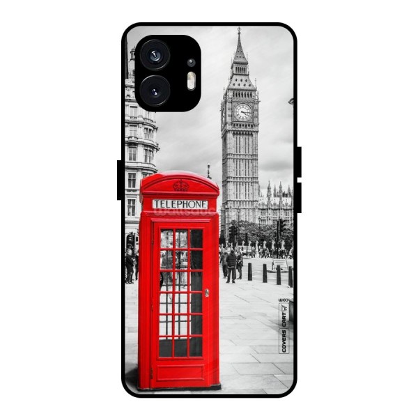 Telephone Booth Metal Back Case for Nothing Phone 2