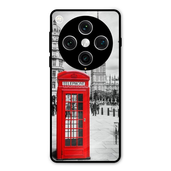 Telephone Booth Metal Back Case for Oppo Find X8 Pro