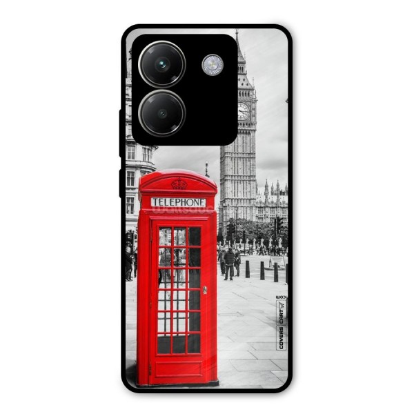 Telephone Booth Metal Back Case for Poco M7 Pro 5G