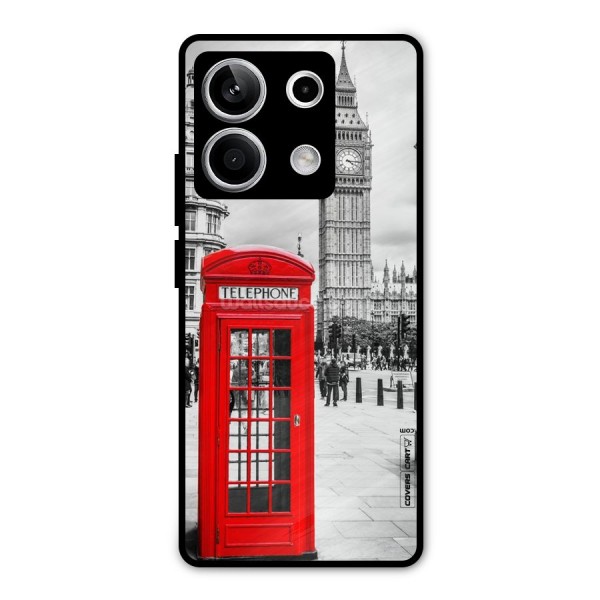 Telephone Booth Metal Back Case for Redmi Note 13 5G